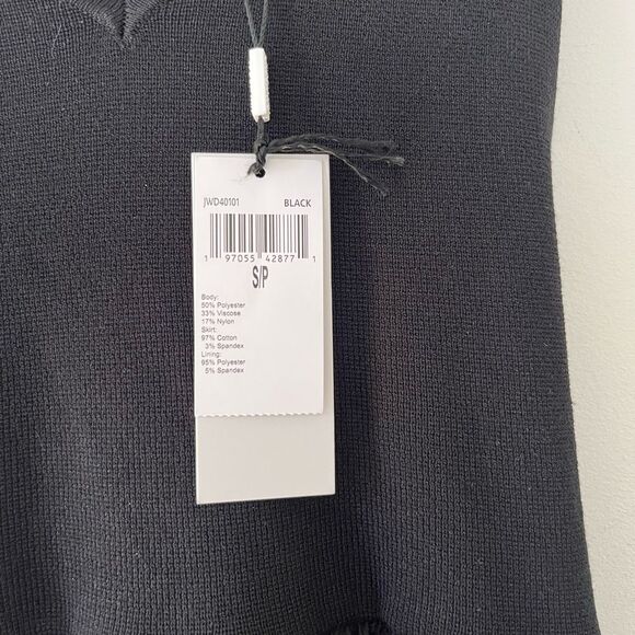 Jason Wu NWT Black V-Neck Bodice Tiered Prairie Midi Dress - Picture 13 of 16